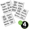 image:imagemDesign Home Organization Labels  Preprinted Label Stickers for Bathroom Storage and Cleaning  Household Organizing for Jars Canisters Containers Bins and Boxes  32 Count  ClearBlackBlack