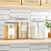 image:imagemDesign Kitchen Storage Preprinted Cursive Adhesive Labels for Jars Canisters Organize Containers Bins for Inside Cabinet Pantry Fridge or Counter  Home Sort Collection 100 Ct  WhiteBlack