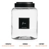 image:imagemDesign Kitchen Storage Preprinted Cursive Adhesive Labels for Jars Canisters Organize Containers Bins for Inside Cabinet Pantry Fridge or Counter  Home Sort Collection 100 Ct BlackWhite
