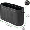 image:imagemDesign Large Steel Free Standing Toilet Paper Organizer 6Roll Tissue Storage Holder Container Bin for Bathroom Floor Fits Under Sink Vanity Shelf In Cabinet or Corner Oscar Collection  BlackBlack