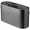 image:imagemDesign Large Steel Free Standing Toilet Paper Organizer 6Roll Tissue Storage Holder Container Bin for Bathroom Floor Fits Under Sink Vanity Shelf In Cabinet or Corner Oscar Collection  BlackGraphite