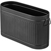image:imagemDesign Large Steel Free Standing Toilet Paper Organizer 6Roll Tissue Storage Holder Container Bin for Bathroom Floor Fits Under Sink Vanity Shelf In Cabinet or Corner Oscar Collection  BlackBlack
