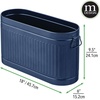 image:imagemDesign Large Steel Free Standing Toilet Paper Organizer 6Roll Tissue Storage Holder Container Bin for Bathroom Floor Fits Under Sink Vanity Shelf In Cabinet or Corner Oscar Collection  BlackNavy