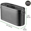 image:imagemDesign Large Steel Free Standing Toilet Paper Organizer 6Roll Tissue Storage Holder Container Bin for Bathroom Floor Fits Under Sink Vanity Shelf In Cabinet or Corner Oscar Collection  BlackGraphite