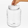 image:imagemDesign Medium Storage Glass Canister with Airtight Metal Lid for Kitchen Pantry Counter or Cabinet  Container for Food Snacks Cooking or Baking Supplies  Home Sort Collection  ClearWhite