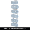 image:imagemDesign Metal Towel Shelves  Towel Rack for the Bathroom with 6 Compartments  Practical Bathroom Accessories for Both Large and Small Towels  BlackChrome