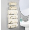 image:imagemDesign Metal Towel Shelves  Towel Rack for the Bathroom with 6 Compartments  Practical Bathroom Accessories for Both Large and Small Towels  BlackSoft Brass
