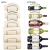 image:imagemDesign Metal Towel Shelves  Towel Rack for the Bathroom with 6 Compartments  Practical Bathroom Accessories for Both Large and Small Towels  BlackSoft Brass