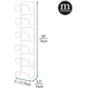 image:imagemDesign Metal Towel Shelves  Towel Rack for the Bathroom with 6 Compartments  Practical Bathroom Accessories for Both Large and Small Towels  BlackWhite