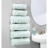 image:imagemDesign Metal Towel Shelves  Towel Rack for the Bathroom with 6 Compartments  Practical Bathroom Accessories for Both Large and Small Towels  BlackWhite