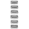 image:imagemDesign Metal Towel Shelves  Towel Rack for the Bathroom with 6 Compartments  Practical Bathroom Accessories for Both Large and Small Towels  BlackWhite