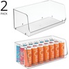 image:imagemDesign Modern Stackable Plastic Open Front Dip Extra Large Storage Organizer Bin Basket for Kitchen Organization Shelf Cubby Cabinet and Pantry Organizing Decor Ligne Collection  2 Pack  Clear775 x 15 x 625 Pack of 2
