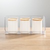 image:imagemDesign Modern Stackable Plastic Open Front Dip Extra Large Storage Organizer Bin Basket for Kitchen Organization Shelf Cubby Cabinet and Pantry Organizing Decor Ligne Collection  2 Pack  Clear775 x 15 x 625 Pack of 2