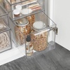 image:imagemDesign Plastic Stackable Bathroom Storage with Pull Out Bin Organizer Drawer for Cabinet Vanity Shelf Cupboard Cabinet or Closet Organization  Lumiere Collection  Clear8 x 12 x 8 Pack of 4