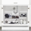 image:imagemDesign Plastic Stackable Bathroom Storage with Pull Out Bin Organizer Drawer for Cabinet Vanity Shelf Cupboard Cabinet or Closet Organization  Lumiere Collection  Clear16 x 12 x 6 Pack of 2