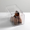 image:imagemDesign Plastic Stackable Closet Storage Organizer Bins with Pull Out Drawer for Cabinet Desk Shelf Cupboard or Dresser Organization  Lumiere Collection  4 Pack  Clear8 x 12 x 8 Pack of 2
