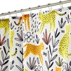 image:imagemDesign Polyester Fabric Leopards Design Shower Curtain with Reinforced Buttonholes  Kids Master and Guest Bathroom  Machine Washable amp Water Resistant  72 x 72 YellowOrange