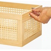 image:imagemDesign Small Decorative Wooden Crate Storage Box Rustic Pine Wood Organizer Bin Basket w BuiltIn Handles for Kitchen Pantry Cupboard Cabinet  Home Sort Collection  3 Pack  Natural Pine