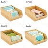 image:imagemDesign Stacking Bamboo Wooden Crate Box for FruitVegetable Kitchen Storage  OpenFront Bamboo Basket Box  Countertop Organiser Cube Bin  Fruit and Veg Storage  Formbu Collection  Natural Wood