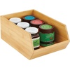 image:imagemDesign Stacking Bamboo Wooden Crate Box for FruitVegetable Kitchen Storage  OpenFront Bamboo Basket Box  Countertop Organiser Cube Bin  Fruit and Veg Storage  Formbu Collection  Natural Wood