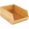 image:imagemDesign Stacking Bamboo Wooden Crate Box for FruitVegetable Kitchen Storage  OpenFront Bamboo Basket Box  Countertop Organiser Cube Bin  Fruit and Veg Storage  Formbu Collection  Natural Wood