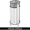image:imagemDesign Toilet Roll Dispenser  Stylish Bathroom Paper Holder for Extra Storage  Freestanding Toilet Paper Holder with Room for 3 Rolls  GraphiteGraphite