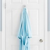 image:imagemDesign Wall Mount Decorative Aluminum Single Storage Organizer Hook for Robes Bath Towels Wash Cloths  Hardware Included 4 Pack  Silver