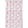image:imagemDesign Decorative Fish Print  Easy Care Fabric Shower Curtain with Reinforced Buttonholes for Bathroom Showers Stalls and Bathtubs Machine Washable  72 x 72  Pink Multi