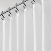 image:imagemDesign Extra Wide Light Weight Waffle Weave Polyester Shower Curtain with Reinforced Buttonholes for Bathroom Showers and Bathtubs  Elegant Woven Geometric Square  108 x 72  White