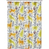 image:imagemDesign Polyester Fabric Leopards Design Shower Curtain with Reinforced Buttonholes  Kids Master and Guest Bathroom  Machine Washable amp Water Resistant  72 x 72 YellowOrange
