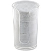 image:imagemDesign Small Plastic Cosmetic Pad Dispenser  Compact Storage Holder for Astringent Wipes on Bathroom Vanity Countertops Cotton Rounds Included  Lumiere Collection  Clear