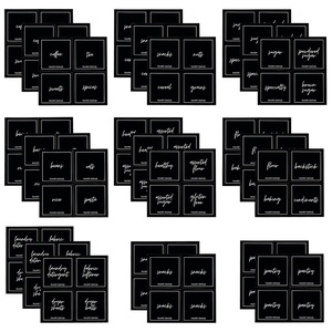 image:imagemDesign Kitchen Storage Preprinted Cursive Adhesive Labels for Jars Canisters Organize Containers Bins for Inside Cabinet Pantry Fridge or Counter  Home Sort Collection 100 Ct BlackWhite