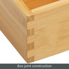 image:imagemDesign Bamboo Kitchen Cabinet Drawer Organizer Tray Bin  EcoFriendly Multipurpose  Use in Drawers on Countertops Shelves or in Pantry  69 x 1042 Pack  Natural Wood Finish65 x 105 x 236
