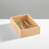image:imagemDesign Bamboo Kitchen Cabinet Drawer Organizer Tray Bin  EcoFriendly Multipurpose  Use in Drawers on Countertops Shelves or in Pantry  69 x 1042 Pack  Natural Wood Finish65 x 105 x 236