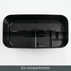 image:imagemDesign Bathroom Shower Caddy Tote for Shampoo Soap Razors  Medium BlackBlack