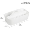 image:imagemDesign Bathroom Shower Caddy Tote for Shampoo Soap Razors  Medium BlackWhite