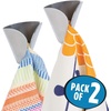 image:imagemDesign Decorative Metal Kitchen SelfAdhesive Wall Mount Towel Hanger  Storage and Display Hook for Hand Dish and Tea Towels  Stick on Inside or Outside of Doors  Unique Design 2 Pack  Brushed