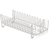 image:imagemDesign Dish Tray  Practical Draining Rack for Sink  Great Draining Rack  Up to 12 Plates and Cutlery  BronzeStoneClear