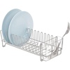 image:imagemDesign Dish Tray  Practical Draining Rack for Sink  Great Draining Rack  Up to 12 Plates and Cutlery  BronzeStoneClear