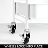 image:imagemDesign Metal 3Tier Rolling Utility Storage Carts  Organizer Trolley for Bathroom Kitchen Laundry Office and Kids Rooms  Heavy Duty Caddy with 4 Caster Wheels  Matte BlackMatte White