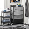 image:imagemDesign Metal 3Tier Rolling Utility Storage Carts  Organizer Trolley for Bathroom Kitchen Laundry Office and Kids Rooms  Heavy Duty Caddy with 4 Caster Wheels  Matte BlackMatte Black