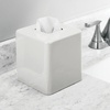 image:imagemDesign Metal Square Tissue Box Cover Modern Facial Paper Holder  Accessories for Bathroom Vanity Countertop Bedroom Dresser Night Stand Desk Office and End Table  Unity Collection  Soft BrassLight Gray