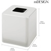image:imagemDesign Metal Square Tissue Box Cover Modern Facial Paper Holder  Accessories for Bathroom Vanity Countertop Bedroom Dresser Night Stand Desk Office and End Table  Unity Collection  Soft BrassLight Gray