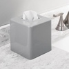 image:imagemDesign Metal Square Tissue Box Cover Modern Facial Paper Holder  Accessories for Bathroom Vanity Countertop Bedroom Dresser Night Stand Desk Office and End Table  Unity Collection  Soft BrassGray
