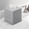 image:imagemDesign Metal Square Tissue Box Cover Modern Facial Paper Holder  Accessories for Bathroom Vanity Countertop Bedroom Dresser Night Stand Desk Office and End Table  Unity Collection  Soft BrassGray