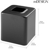 image:imagemDesign Metal Square Tissue Box Cover Modern Facial Paper Holder  Accessories for Bathroom Vanity Countertop Bedroom Dresser Night Stand Desk Office and End Table  Unity Collection  Soft BrassBlack