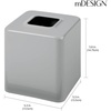 image:imagemDesign Metal Square Tissue Box Cover Modern Facial Paper Holder  Accessories for Bathroom Vanity Countertop Bedroom Dresser Night Stand Desk Office and End Table  Unity Collection  Soft BrassGray