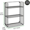 image:imagemDesign Metal Wire 3Tier Hanging Shelf for Bathroom Storage  Wall Mounted Decorative Shelves  Floating Metal Shelf Basket  Wall Shelving  Concerto Collection  Black