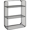 image:imagemDesign Metal Wire 3Tier Hanging Shelf for Bathroom Storage  Wall Mounted Decorative Shelves  Floating Metal Shelf Basket  Wall Shelving  Concerto Collection  Black