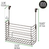 image:imagemDesign Over The Cupboard Hanging Storage Basket  Metal Bakeware Organiser and Cutting Board Holder  Excellent Kitchen Storage Solution  BronzeBronze
